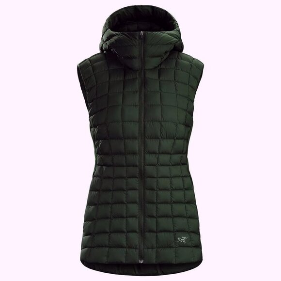 ARC'TERYX Narin hooded down vest Caper Green Medium NWT - Picture 1 of 7